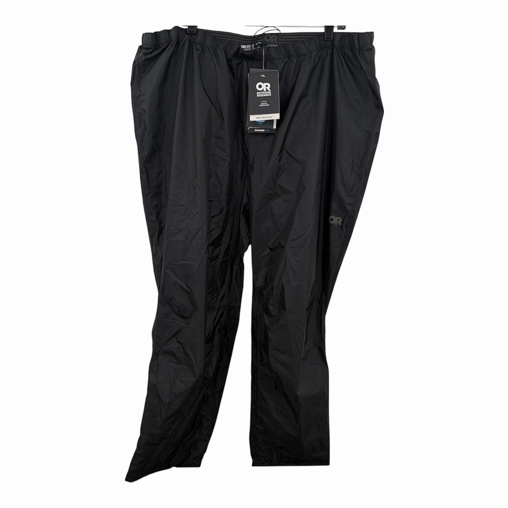 Outdoor Research Helium Rain Pants Mens 3XL Black Waterproof Pertex Outdoor Hike